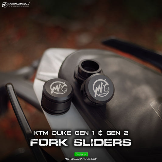 Motoaggrandize Fork Sliders for KTM Adventure | Duke | RC (Gen 1 & 2)