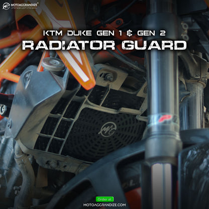 Radiator Guard/ Radiator Grill for KTM Duke and RC 125 | 200 | 250 | 390 (Version 2)