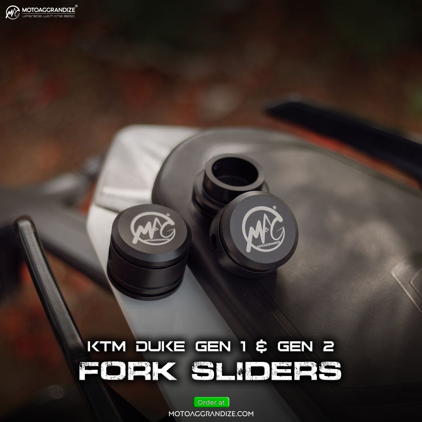 Motoaggrandize Fork Sliders for KTM ADV | Duke | RC