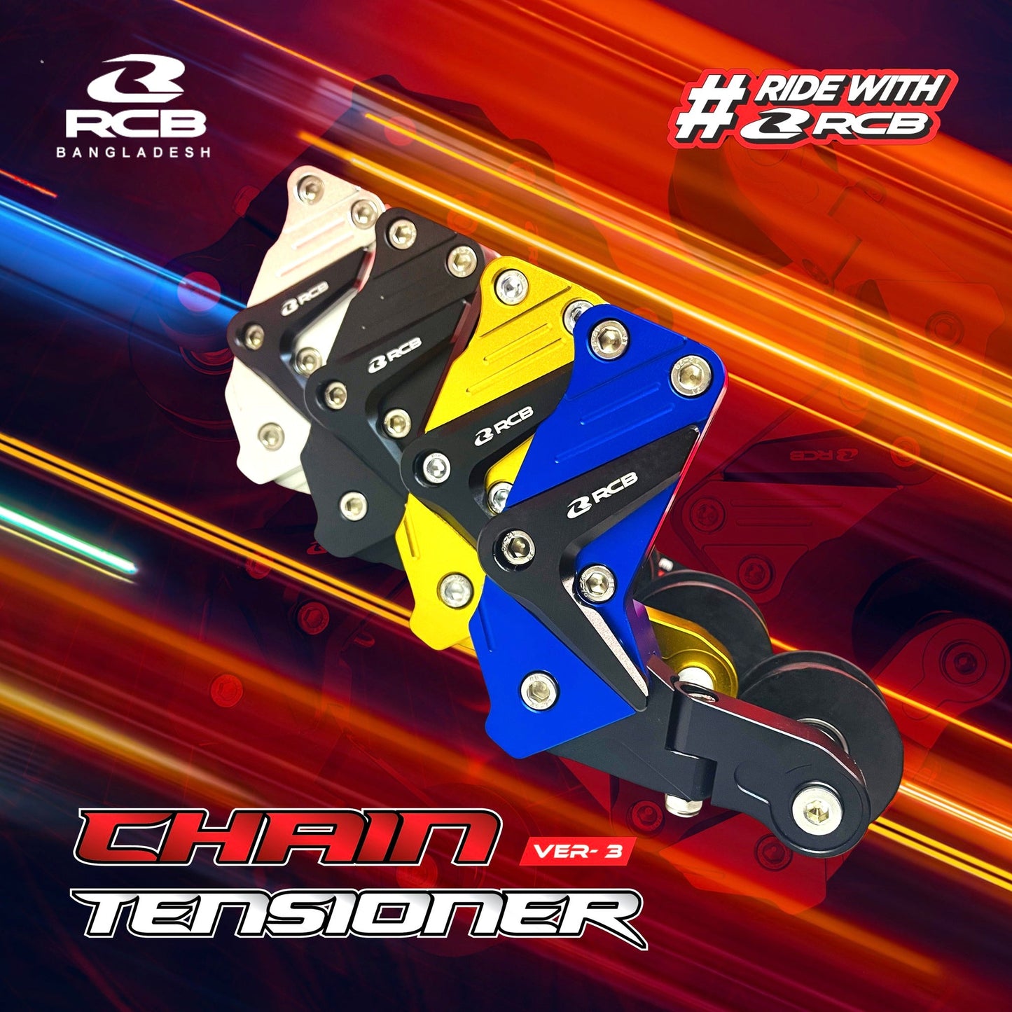 RCB AUTO CHAIN TENSIONER V3 50MM - GL | Part 01CT001G
