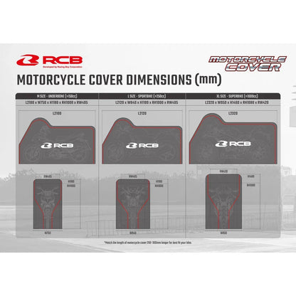 RCB MOTOR COVER E SERIES - XL (2320MM*950MM*1460MM) | Part 01MC006Z