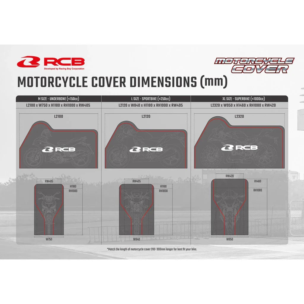 RCB MOTOR COVER E SERIES - L (2120MM*840MM*1180MM) | Part 01MC005Z