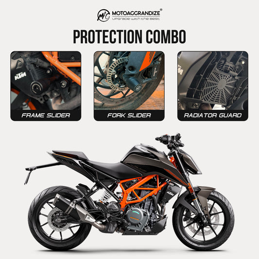 Protection Combo for KTM Duke 125 | 160 | 200 | 250 | 390 (Gen 1 & 2)