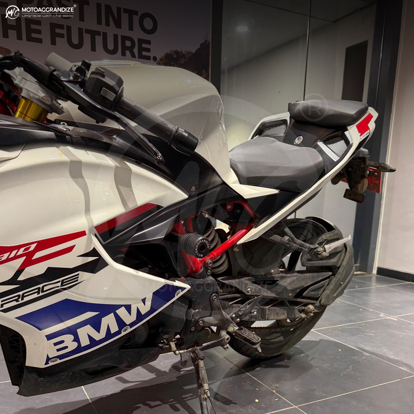 Motoaggrandize Frame sliders/ Crash Protectors for BMW G 310 RR | TVS Apache RR 310