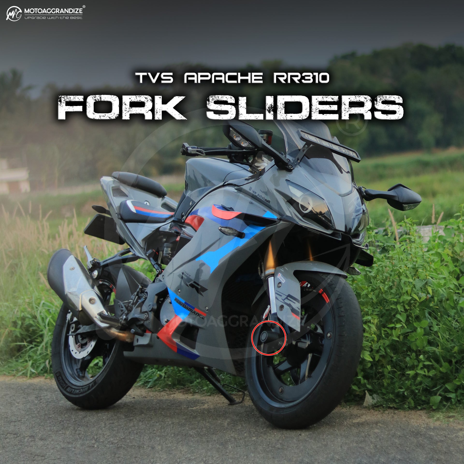 Fork Sliders for TVS Apache RTR 310 RR 310 - Main Image