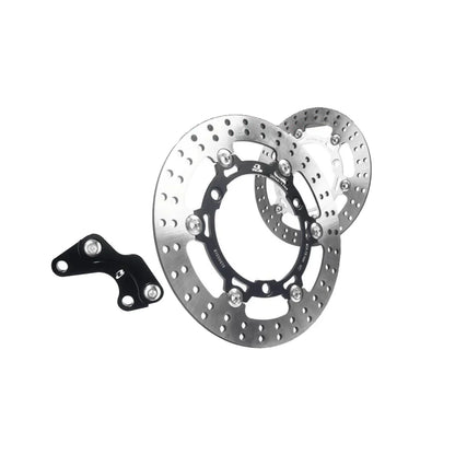 RCB STEEL FLOATING BRAKE DISC E2+ SERIES NMAX 260MM - BLACK (WITH BRACKET) | Part 01D0531B