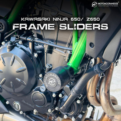 Frame Sliders / Crash Protectors for Kawasaki Ninja 650/ Z650