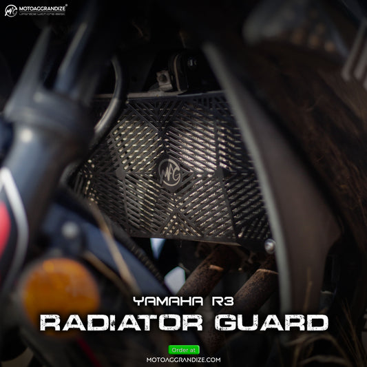 Radiator guard for Yamaha R3