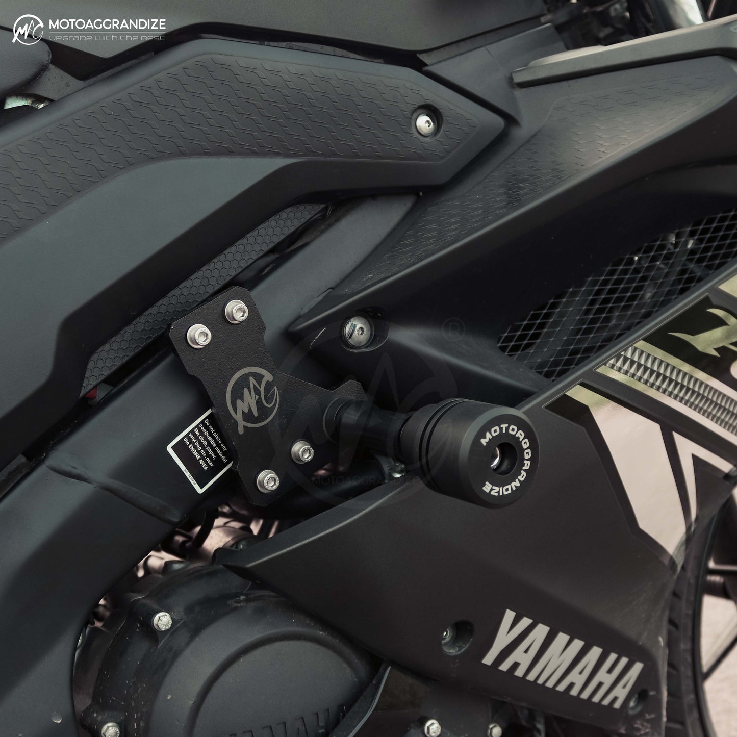 Motoaggrandize Frame Sliders for Yamaha R15 V2 | R15 V3 | R15S | MT-15