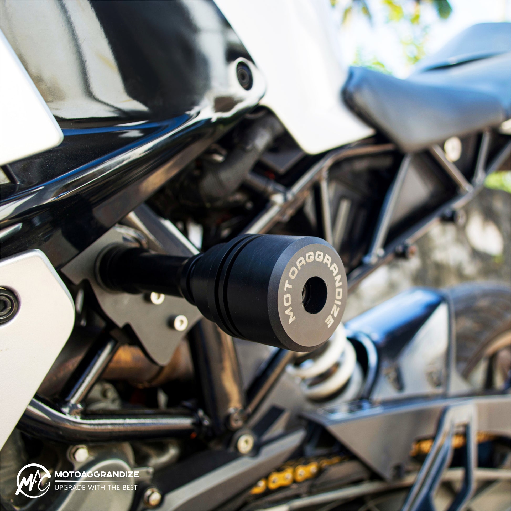 Motoaggrandize Frame sliders/ Crash Protectors for KTM RC 125 200