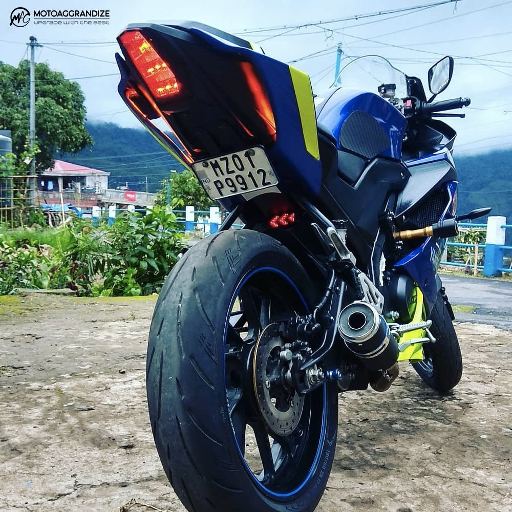 Modified Blue R15 Yamaha R15 V3 Blue Modified Blue Yamaha YZF R15